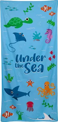 Produktbild von Mikrofaser Strandtuch Under the Sea Meerestiere