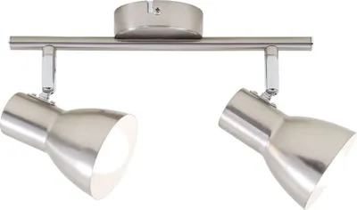Produktbild von Deckenleuchte Spotleuchte Retro schwenkbar E14 25 W silber Metall Briloner