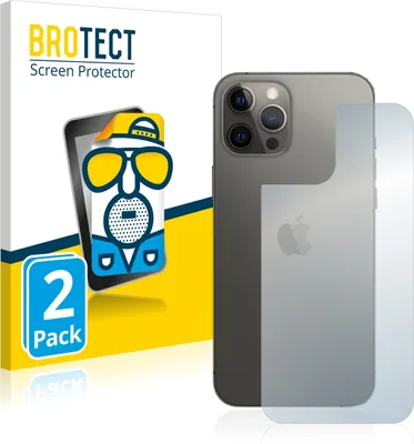 Produktbild von 2x BROTECT Schutzfolie für Apple iPhone 12 Pro Max (Rückseite) Displayschutz Displayschutzfolie Folie Matt Entspiegelungsfolie