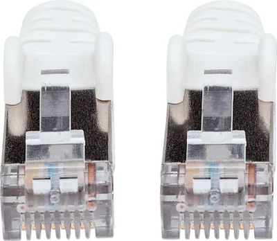 Produktbild von INTELLINET Patchkabel Cat6a-Stecker/Cat7-Rohkabel 0,25m weiß
