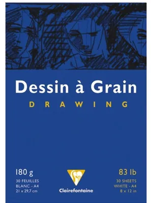 Image de Bloc à dessin DESSIN A GRAIN DIN A4 - 180g - 30Fl.