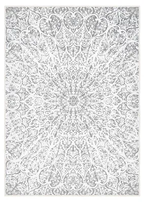Image de Tapis Moquette en Polyester Gris 100 x 150 cm Poils 5 mm Dos PVC Antidérapant