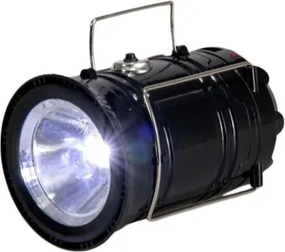 Produktbild von 2er Set Klappbare LED Campinglampe, Camping Laterne, wiederaufladbar durch Solarenergie oder USB Kabel - CAMPGLO