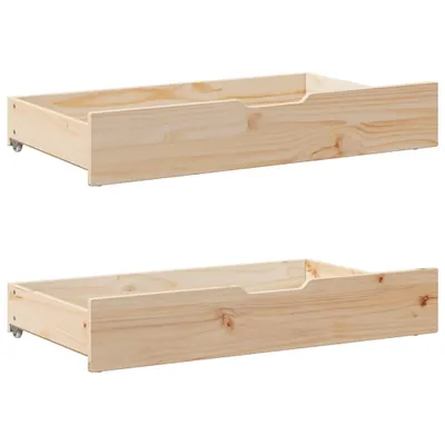 Obrázek produktu pro Zásuvky pod postel s kolečky 2 ks 90x55x17 cm masivní borovice
