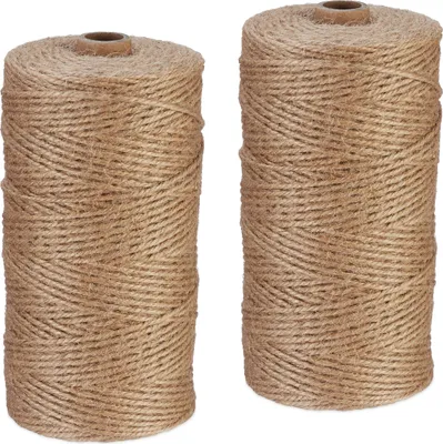 Produktbild von relaxdays Sznurek jutowy 2 mm x 250 m zestaw 2