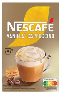 Produktbild von Nescafe Cappuccino Vanille, 112 g (8 x 14 g)