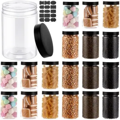 Produktbild von Vorratsdosen Set 20 Stück 300ml Luftdicht BPA-Frei Transparent Kunststoff mit Deckel
