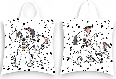 Produktbild von 101 Dalmatiner Badeponcho 50 x 115cm Baby & Kinder Kapuzenhandtuch aus Baumwolle