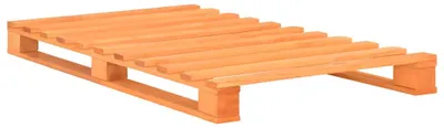 Produktbild von vidaXL Palettenbett Braun Massivholz Kiefer 90×200 cm