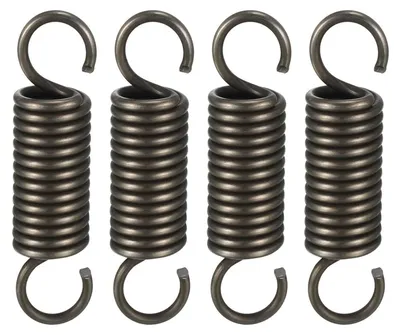 Zugfedern 4er-Pack, 80 mm, Edelstahl, Doppelhaken, 2,5 mm