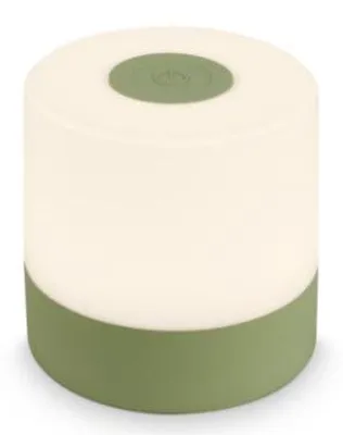 Zdjęcie produktu dla Bezprzewodowa lampa stołowa LED BRILONER SMAL, ochrona przed wodą rozpryskową IP44, funkcja dotykowa, możliwość stopniowego ściemniania, ciepłe białe światło, zielony, 7 x 7 cm