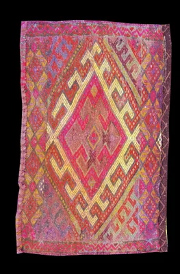 Obrázok produktu pre Autentický ručne viazaný kilim s certifikátom pravosti 103x64 GALLERIAFARAH1970