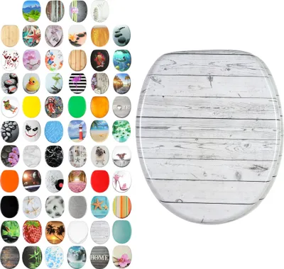 Produktbild von SANILO® WC-Sitz mit Absenkautomatik Timber, Toilettendeckel direkt vom Hersteller, Klodeckel, Klobrille, WC Deckel, Toilettensitz, Toilettenbrille