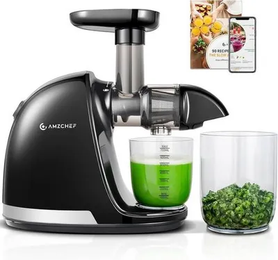 Produktbild von AMZCHEF Entsafter Slow Juicer elektrische Saftpresse nährstoffschonend 4-in-1