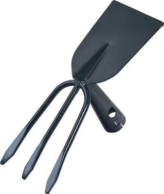 Produktbild von Gartendoppelhacke 3 Zinken 28 mm Dülle anthrazit