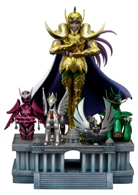 Zdjęcie produktu dla Iron Studios – Figurka Deluxe Saint Seiya: Baran Mu w skali 1:10, 27 cm    Jeden rozmiar