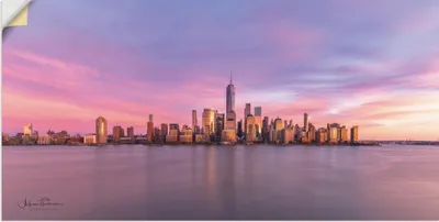 Produktbild von ARTland Wandbild, selbstklebend Manhattan Skyline Größe: 150x75 cm