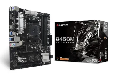 Obrázok produktu pre Biostar MB B450MX-S B450 AM4 mATX AMD 4xDDR4.4xSata3 - AMD Sockel AM4 (Ryzen)