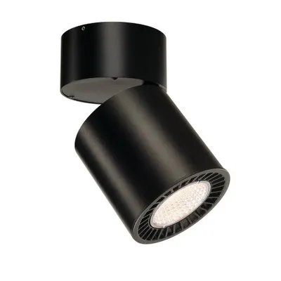 Produktbild von SLV Supros CL Deckenleuchte rund Schwarz 3000lm 3000K SLM LED 60° Reflektor 114130
