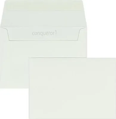Produktbild von Briefumschläge Conqueror Smooth Glatt C6 120g/qm HK VE=500 Stück brillantweiß