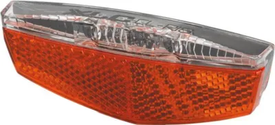 Zdjęcie produktu dla Lampka tylna XLC dynamo do bagażnika, odblaskowa, postojowa, LED, czerwona/reflex