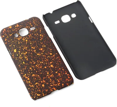 Produktbild von Handy Hülle Schutz Case Bumper Schale für Samsung Galaxy J3 3D Sterne Orange