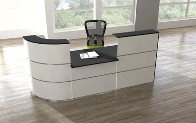 Produktbild von Kerkmann Design-Theke Kompakt-Theke Theke CENTO 5 3854 (B)2800x(T)950x(H)1100mm