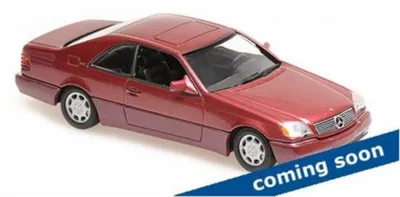 Image de Maxichamps 940032601 Mercedes 600 SEC Coupe 1992 rot metallic 1:43