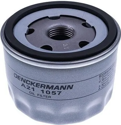 Produktbild von Ölfilter DENCKERMANN A211057 Anschraubfilter für FORD Focus Mk4 Turnier (HP) C-Max II (DXA/CB7, DXA/CEU) Fiesta Mk7 Schrägheck Kuga Mk3 S-Max (CJ)