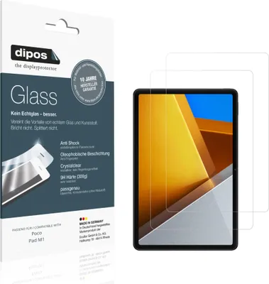 Image de 2x Protection ecrán pour Poco Pad M1 Verre souple Film Protecteur 9H dipos