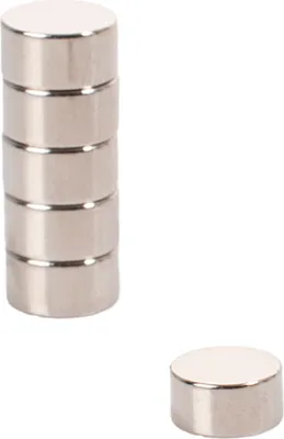 Zdjęcie produktu dla pavo 8014873 pavo Neodym-Haftmagnet, rund, Maße: 10 x 5 mm, silber