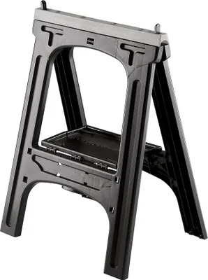 Imagen del producto de Silecomplaza – Juego de dos soportes de trabajo plegables – Capacidad de carga de hasta 300 kg – Ideal para bricolaje – Fácil de guardar – 60 x 10 x 80 cm