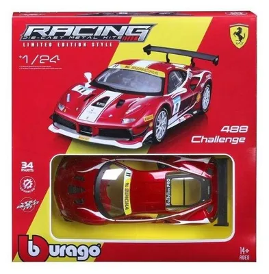 Obrázok produktu pre Bburago Model 1:24 Ferrari Racing 488 Challenge czerwony