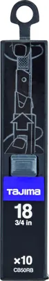 Image de Tajima DORA Razar Black Blades 18mm, Box with 10 blades