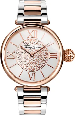 Produktbild von Damenuhr von Thomas Sabo mit Quarzwerk aus Edelstahl rosé