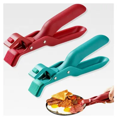 Produktbild von Küchenzange, 2 Stück Verbrühungs-Clip, Mehrzweck-Schüsselhalter für die Küche, Zange für Heißluftfritteuse, Anti-Hitze-Griff, Verbrühungsschüsselklemme, Topf- und Pfannengreifer