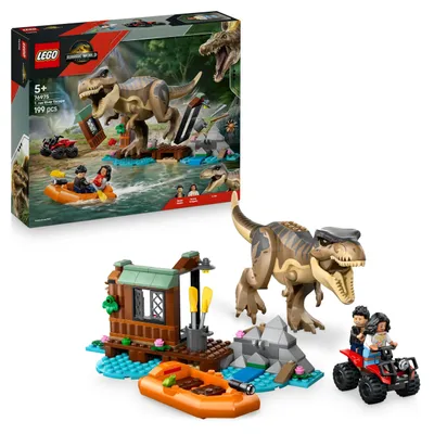 Zdjęcie produktu dla LEGO Jurassic World Ucieczka rzeką przed tyranozaurem, Zestaw do budowania, 5 lat(a), Plastik, 199 szt., 505 g