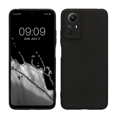 Produktbild von kwmobile Handyhülle kompatibel mit Xiaomi Redmi Note 12S Hülle - Handy Case aus weichem Silikon in Schwarz matt