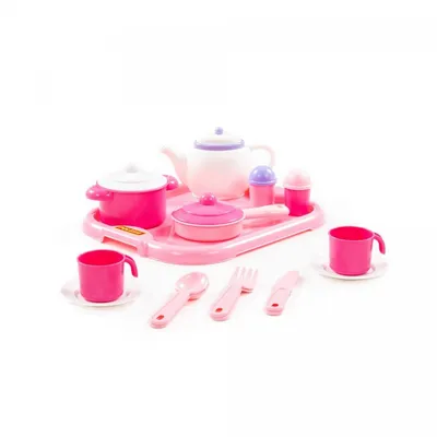 Produktbild von geschirrset Mädchen 31 x 25,5 cm rosa 19-teilig