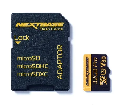 Obrázek produktu pro Nextbase NBDVRS2SD32GBU3, 32 GB, MicroSD, 100 MB/s, 60 MB/s, Class 3 (U3), Černá