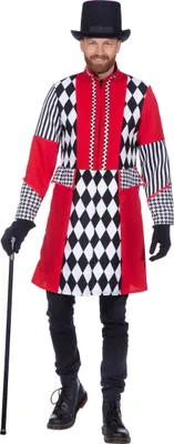 Produktbild von Harlekin Jacke schwarz-weiß-rot Größe: XL