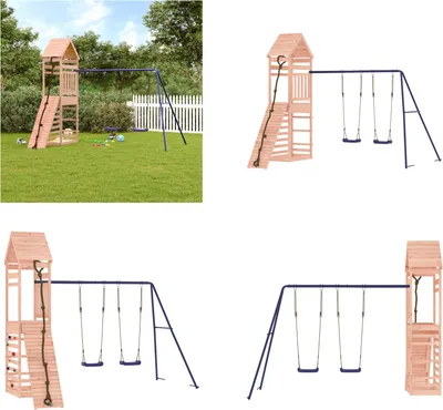 Immagine prodotto di vidaXL Torre da gioco in legno massiccio di abete Douglas - Torre da gioco - Torri da gioco - Torre da arrampicata - Torri da arrampicata