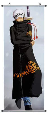 Obrázok produktu pre Veľký zvitkový obraz One Piece / kakemono z látky | plagát 100x40cm | motív: Trafalgar Law