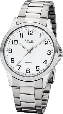 Produktbild von Regent 11150618 Quarzuhr, Stahl Silber, Herren