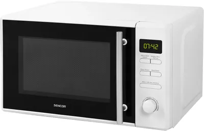Produktbild von SENCOR SMW 5220 Mikrovlnná trouba s grilem, objem 20 l, velikost talíře 25,5 cm, výkon mikrovlnky 700 W, výkon grilu 1000 W, 5 výkonových stupňů, rozmrazování
