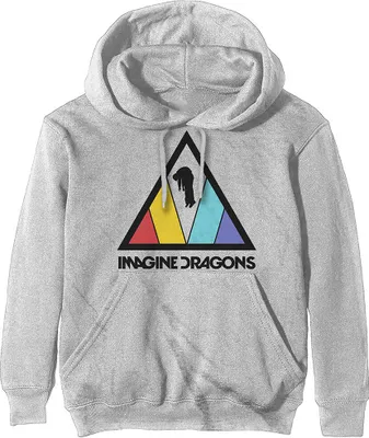 Produktbild von Imagine Dragons Triangle Logo Off White L Hoodie