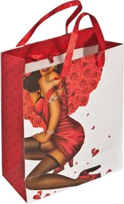 Produktbild von Geschenktasche / Geschenkbeutel / Geschenktüte / "Aufdruck Frau"