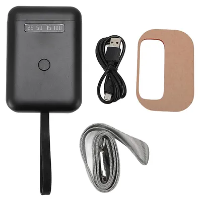 Image de Lampe UV pour
extensions de cheveux, 405 nm, séchage rapide, 6 puces lumineuses, rechargeable, 5000 mAh, lampe UV à LED pour extensions de cheveux, noir