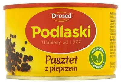 Zdjęcie produktu dla Pasztet podlaski z pieprzem 155g Drosed