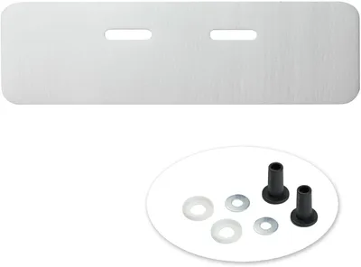A product shot of a soundproofing mat and its accessories against a white background.